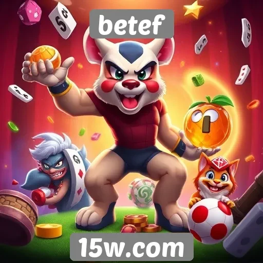 Variedade de jogos disponíveis no betef
